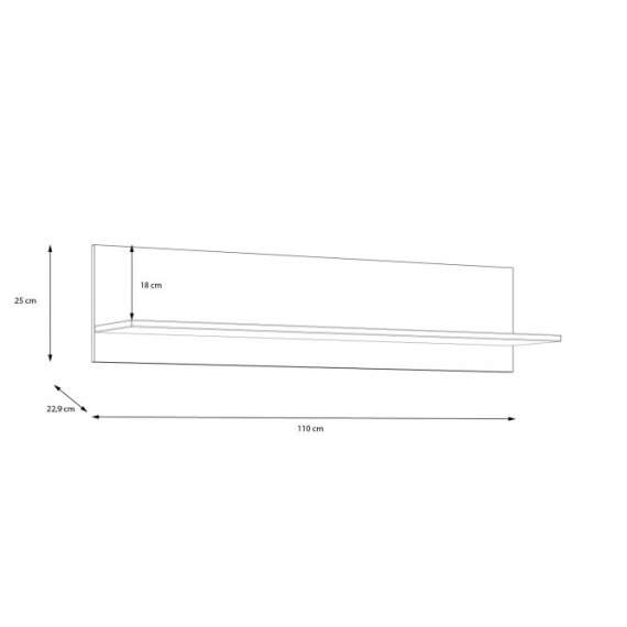 Vegghylle Lya 110 cm