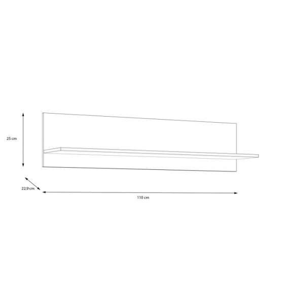 Vegghylle Lya 110 cm