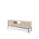 TV-benk Mono 154x56 cm - Beige - 1 skuff - 2 dører