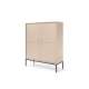 Skjenk Mono 104x125 cm - Beige - 4 dører