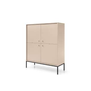Skjenk Mono 104x125 cm - Beige - 4 dører