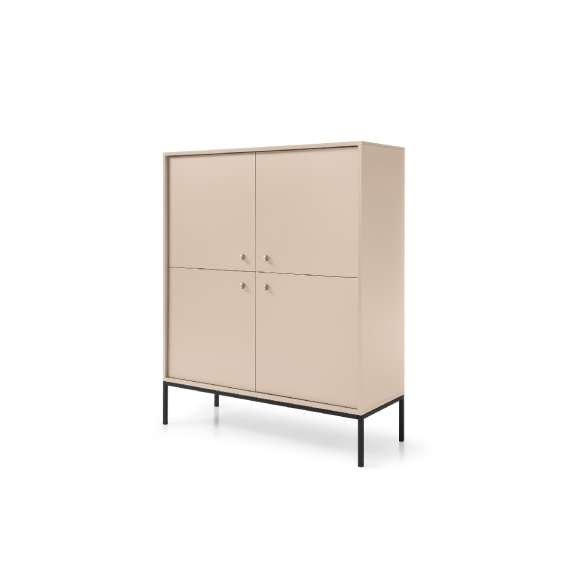 Skjenk Mono 104x125 cm - Beige - 4 dører