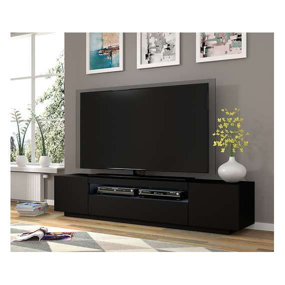 Tv-benk AURA 200 - svart matt