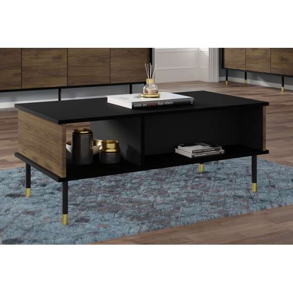 Sofabord SHERWOOD 110x55 - rillet detaljer