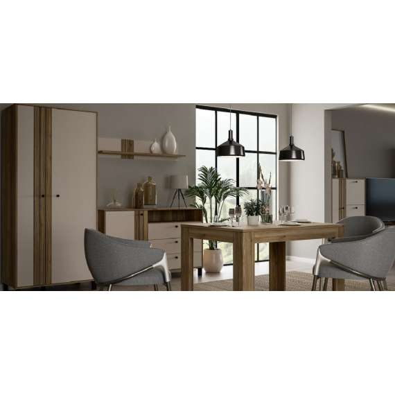 Kommode Killar 138x87 cm - 1 dør 3 skuffer - spiler