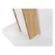 Spisebord Zalder 120-160 cm - hvit matt / eik artisan