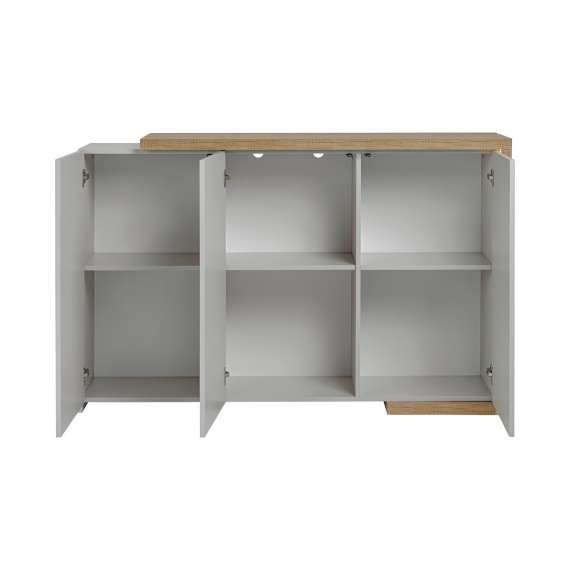 Skjenk Dasar 150x96 cm - 3 dører - Led lys