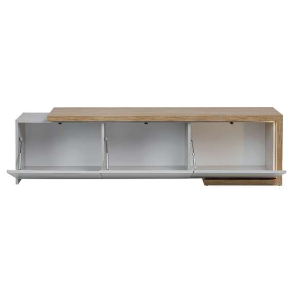 Tv-benk Dasar 180x48 cm - 3 dører - Led lys