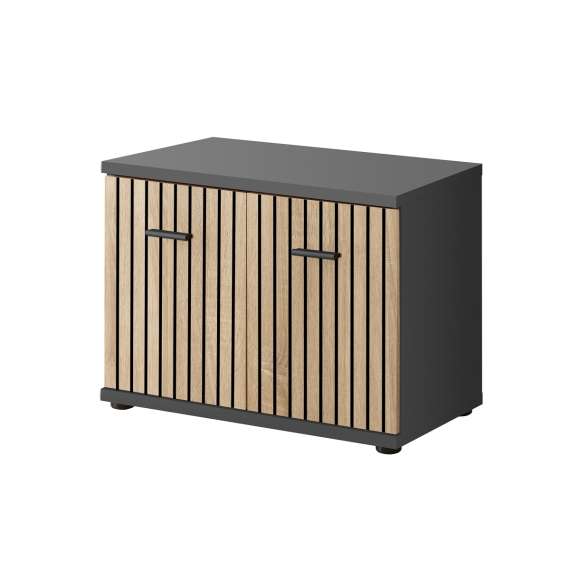 Entresett Marco II - 120 cm - antrasitt - eik artisan