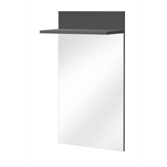 Speil med hylle Marco - 60x104 cm - antrasitt