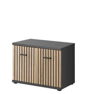 Skobenk Marco  - antrasitt-eik artisan - 60x46 cm