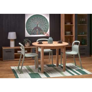 Spisebord Ringo 102-142 rundt uttrekkbart - eik craft
