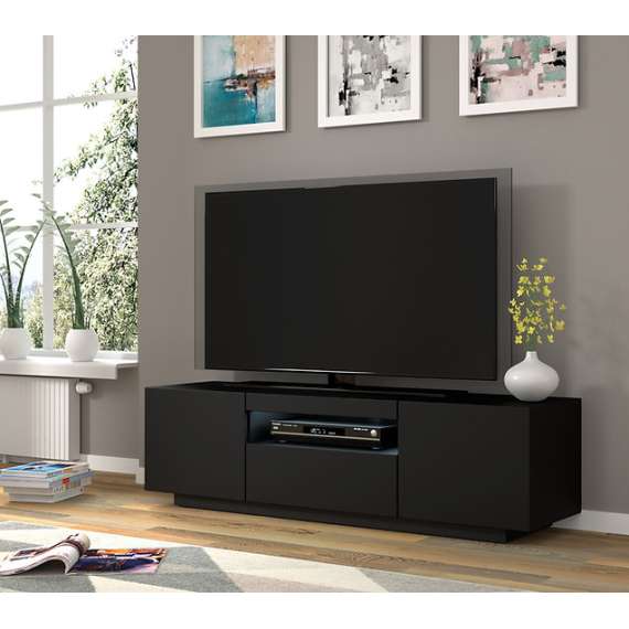 TV-benk Aura 150x42 - sort matt