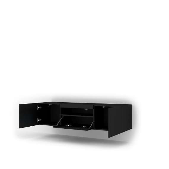 TV-benk Aura 150x42 - sort matt