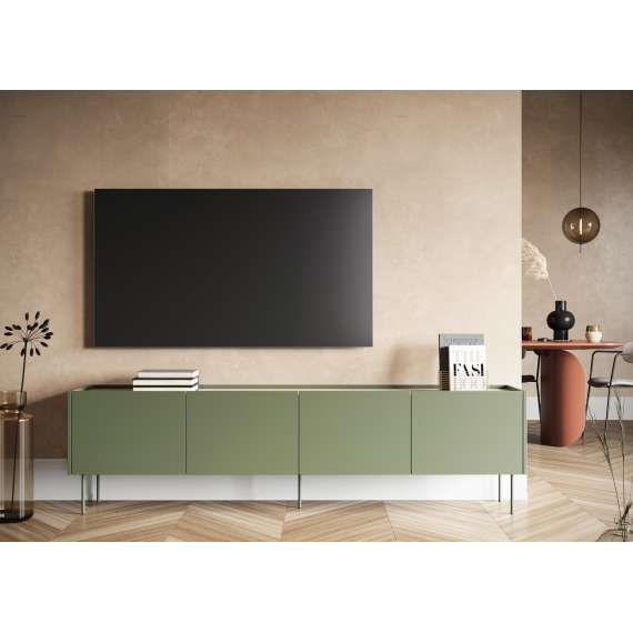 Tv-benk Desin 220 - oliven og eik - 4 dører