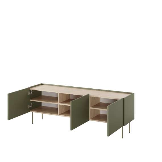 Tv-benk Desin 170 - oliven og eik - 3 dører