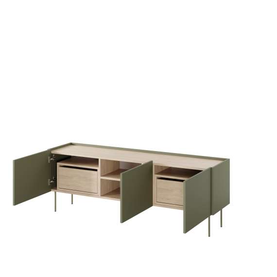 Tv-benk Desin 170 - oliven og eik - 3 dører