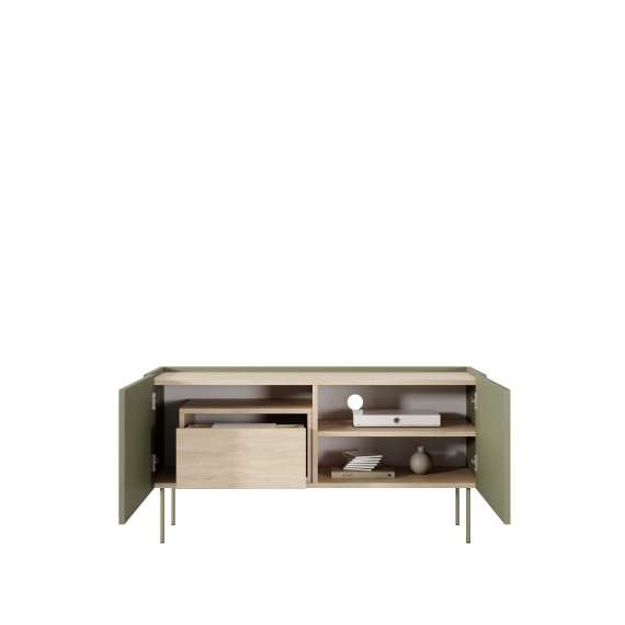 Tv-benk Desin 120 - oliven og eik - 2 dører