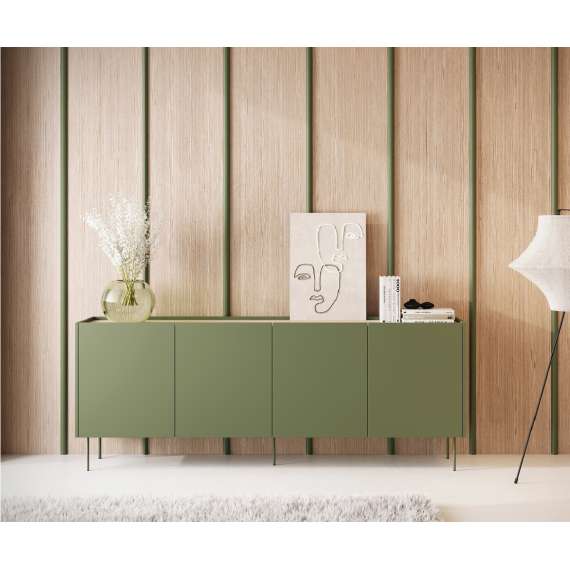 Skjenk Desin 220 - oliven og eik - 4 dører