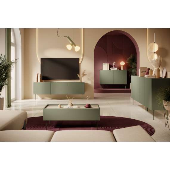 Skjenk Desin 170 - oliven og eik - 3 dører