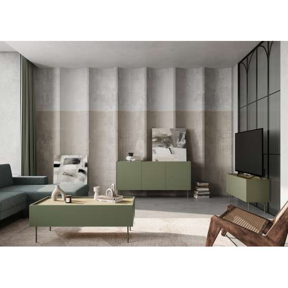 Skjenk Desin 120 - oliven og eik - 2 dører