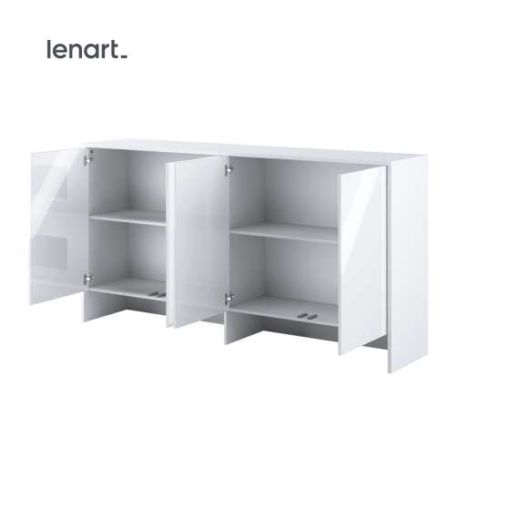 Overskap til Bed Concept skapseng 90 - Hvit høyglans