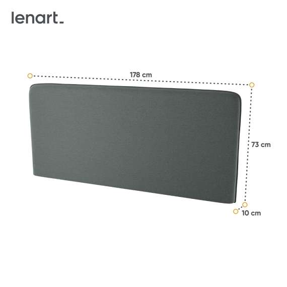 Sengegavl til Bed Concept skapseng 180