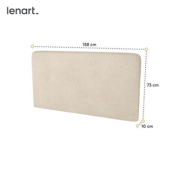 Sengegavl til Bed Concept skapseng 160 boucléstoff