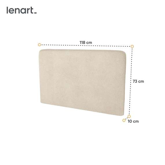 Sengegavl til Bed Concept skapseng 120 - boucléstoff