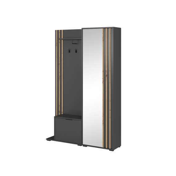 Garderobe til entré Nelly 131x192 cm -  Speil - Spiler