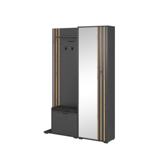 Garderobe til entré Nelly 131x192 cm -  Speil - Spiler