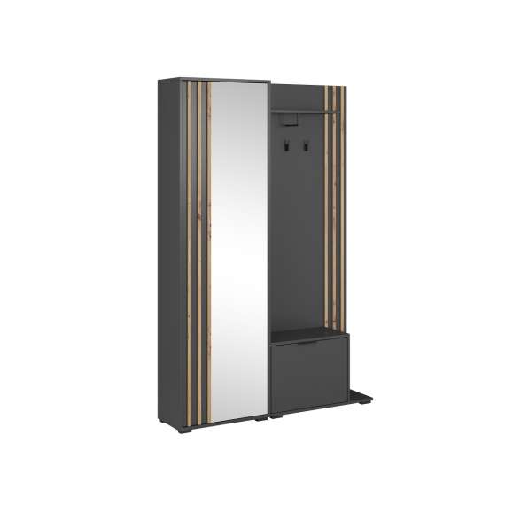 Garderobe til entré Nelly 131x192 cm -  Speil - Spiler