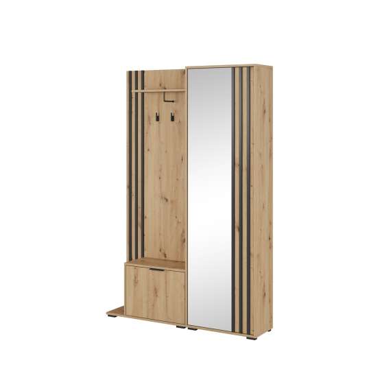 Garderobe til entré Nelly 131x192 cm -  Speil - Spiler