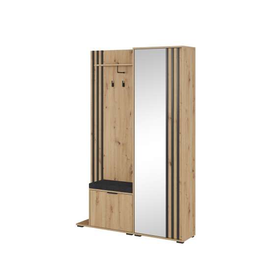 Garderobe til entré Nelly 131x192 cm -  Speil - Spiler