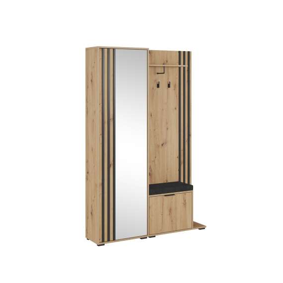 Garderobe til entré Nelly 131x192 cm -  Speil - Spiler