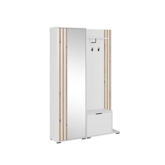 Garderobe til entré Nelly 131x192 cm -  Speil - Spiler