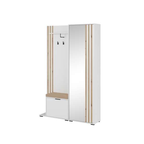 Garderobe til entré Nelly 131x192 cm -  Speil - Spiler