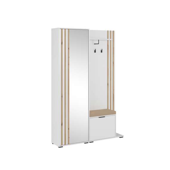 Garderobe til entré Nelly 131x192 cm -  Speil - Spiler
