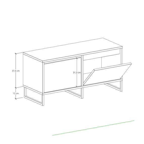 Tv-benk Bjorn 100-145x49 cm - Velg bredde og farge selv