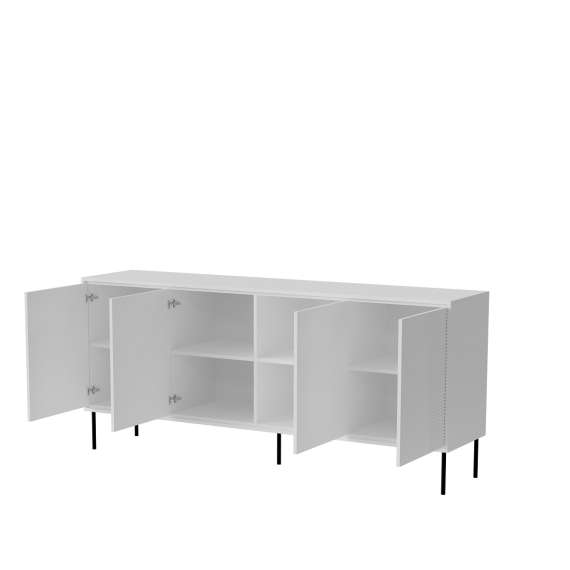 Skjenk ABI 200x88 - hvit - 4 dører