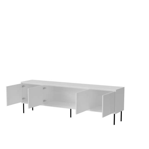 Tv-benk ABI 200x62 - hvit - 4 dører
