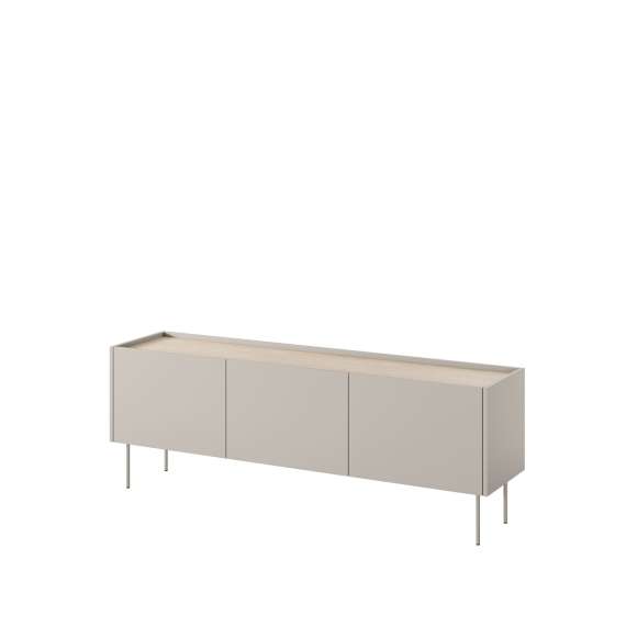Tv-benk Desin 170 - cashmere og eik - 3 dører