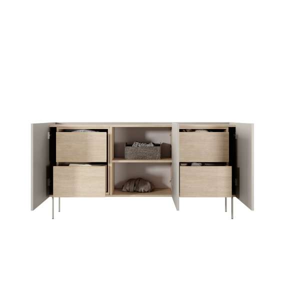 Skjenk Desin 170 - cashmere og eik - 3 dører