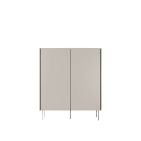 Skap Desin 120x140 - cashmere og eik - 2 dører