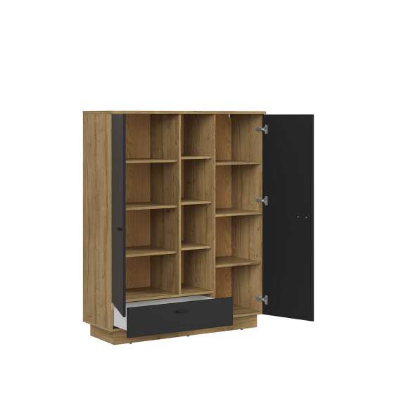 Skap Zenda 117x146 cm - 2 dører 1 skuff