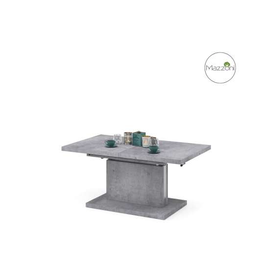 Sofabord Aston 120-200x70 cm - betong - hev/senk