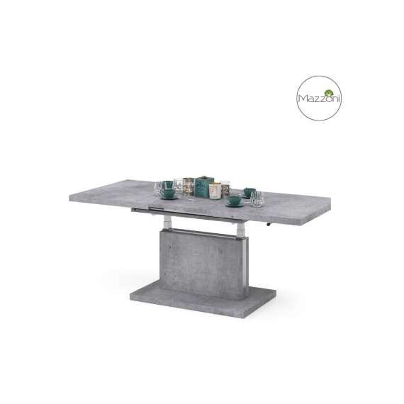 Sofabord Aston 120-200x70 cm - betong - hev/senk