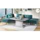 Sofabord Aston 120-200x70 cm - betong - hev/senk