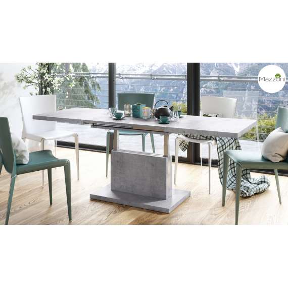 Sofabord Aston 120-200x70 cm - betong - hev/senk