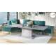 Sofabord Aston 120-200x70 cm - betong - hev/senk